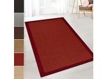 Tappeto In Sisal Amazonas Red Con Bordo 160 X 230 Cm