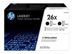 Hp Confezione Da 2 Cartucce Toner Originali Nero Ad Alta Capacità Laserjet 26X - 9000 Pagine - Nero - 2 Pz