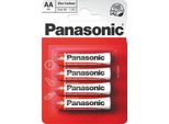 Panasonic ZinkouhlíKové Baterie Red Zinc R6RZ/4BP Eu Aa 1,5V (Blistr 4Ks)
