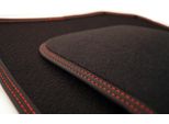 Tappetini Premium Adatti Per Serie 3 Bmw F30 F31 M3 F80 Velours Premium Tappeto Auto Doppia Cucitura Rosso, 4 Pezzi