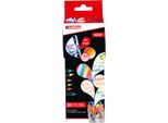 Edding 4-CH20+1 Penne Con Punta In Fibra Colour Happy Box - 20+1 Pezzi, Assortiti