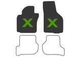 Tappetini Adatti Per Skoda Citigo (Set Di 2) Premium Velours Tappeto Auto Anteriore Nero