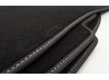 Tappetini Adatti Per Vw Phaeton (Tutti) Premium Velours, Cuciture Argento, Tappetini Auto In Moquette, Set Da 4