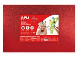 Carta Apli 600X400X2 Mm Con Glitter Mix Di Colori/5 Fogli