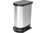 Rotho Cestino A Pedale Paso Mono 50 Litri Argento