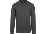 Urban Classics TB2391 | Basic Terry Crew Herrenpulli - Farbe: Charcoal - GrößE: 5XL