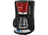 Caffettiera Programmabile Filtro 15 Tazze 1100W Rossa Russell Hobbs 24031-56