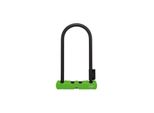Abus U-Lock Ultra 410 + Supporto Per Serratura SH34 - Serratura Per Bicicletta Con Grillo Rotondo - Livello Di Sicurezza Abus 8 - Nero/Verde - Altezza Grillo 230 Mm