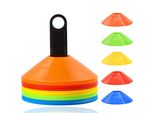 25X Coni Marcatori Per Accessori Per L'allenamento Di Slalom (Set Di 25, 25 Pezzi, 25 Coni In 5 Colori Diversi), Materiale Flessibile / Incl.