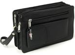Drachenleder Borsa Da Polso Da Uomo In Pelle Nera 21X7X13 - Incl. Ciondolo A Forma Di Fata D2OTJ500S