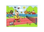 Puzzle Bumba Tennis 34 Cm Cartone Blu 6 Pezzi