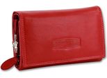 Money Maker Rfid Blocker Portafoglio Da Cameriere In Vera Pelle Rosso 15,5X3X9,5 Cm D2OPJ704R