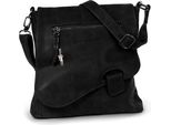 Borsa Street In Ecopelle Da Donna Nera 26X10X26 - Con Ciondolo A Forma Di Fata D2OTJ128S