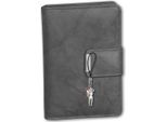Money Maker Rfid Blocker Portafoglio Da Donna In Vera Pelle Grigio 9X3X13Cm D2OPJ701K