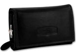 Money Maker Rfid Blocker Portafoglio Da Cameriere In Vera Pelle Nero 15,5X3X9,5 Cm D2OPJ704S