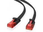 Helos 263014 Cavo Patch Ultra Sottile Cat 6 Nero 15,0 M
