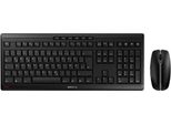 Cherry Stream Desktop - Set Tastiera E Mouse - Senza Fili - 2,4 Ghz - Francese - Interruttore A Chiave: Cherry Sx - Nero