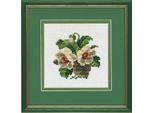 Set Punto Croce Eva Rosenstand "Fiori Bianchi"", Schema Di Conteggio, 20X20Cm"