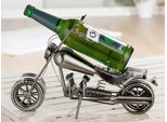 Gilde Flaschenhalter, Motorrad, "Motorrad"", Metall, Silberfarben, , L. 14,5 Cm, B. 36 Cm, H. 25 Cm 65165/Abverkauf Nur Solange Vorrat Reicht"