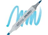 Copic Sketch Pennello E Scalpello Bifacciale, FBG2 Blu Opaco Fluorescente Verde