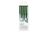 Copic Multiliner Oliva 4 Pezzi Assortiti.