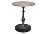 Tavolino Clayre & Eef Ø 50X64 Cm Marrone Nero Legno