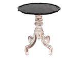 Tavolino Clayre & Eef Ø 66X75 Cm Legno Bianco Nero