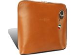 Firenze Vera Pelle Borsa Signore Mini Sera Cognac Marrone Vacchetta 17X17X8 Compreso Italia Tag D2OTF109O