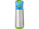 B.Box Brocca Thermos Con Cannuccia 500 Ml Blu Verde