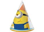 Cappelli Di Carta Per Feste Mimoni - Minions - 6 Pz