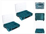 Set Di Organizer Makita Makpac 1 2X Valigetta Per Minuteria 395 X 295 X 110 Mm ( 2X 191X80-2 ) Con 13X Inserti In Scatola