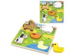 Viga Puzzle In Legno Personalizzato Animali Della Fattoria
