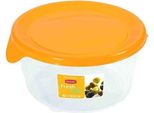 Curver "Fresh&Go"" Contenitore Rotondo Per Alimenti 0,5L /Giallo/ Trasparente"