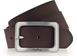 Mustang Pelle Cintura Woman´S Leather Belt 3.5 W110 Dark Brown Marrone