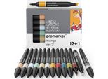 Winsor & Newton Promarker Pennarelli Ad Alcool A Punta E Scalpello, 12+1Pz Manga 2