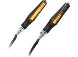 Set Di Indicatori Led Universali Per Moto Runner Sequenziale In Alluminio Colorato M8 Omologato E