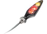 Kellermann Rhombus S Indicatore Di Direzione A Led Con Luce Posteriore E Luce Freno Nero Oscurato Posteriore Destro