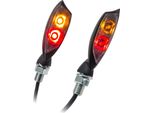 Indicatori Di Direzione Universali Per Moto A Led Shadow Con Luci Posteriori E Del Freno Colorate M8 Omologate E