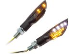 Indicatore Di Direzione Universale Per Moto Led Doppio Con Funzione Di Luce Di Posizione Colorata M8 Omologato E