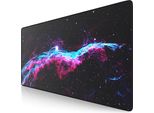 Tappetino Per Mouse Da Gioco Csl, Xxl, Mousepad, 900 X 400 X 3 Mm, Tappetino Da Tavolo, Lavabile, Galaxy Speed