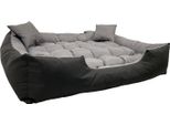 Letto Per Animali Domestici Letto Per Cani E Gatti Con Cuscino Nero/Grigio Taglia S