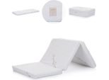 Chipolino, Materasso Per Culla Pieghevole 120 X 60 X 6 Cm In Cotone Anallergico Bianco