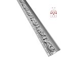 8 Pezzi/8M² Modanature Per Soffitti Polistirolo Come Polistirolo Xps Modanature Per Stucchi Modanature Decorative Per Soffitti Pareti Profili Decorativi Modanature In Polistirolo M24BS Bianco - Argento