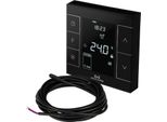 Mco Home Termostato Ambiente Z-Wave Per Riscaldamento A Pavimento Riscaldamento A Infrarossi Compatibile Con Z-Wave Smarthome Nero