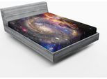 Abakuhaus Lenzuolo Con Angoli, Cosmic E Illustrazione High-Tech Delle Stelle Nel Cielo Notturno Con Sfumature Di Colore, 90 X 200 Cm, Multicolore