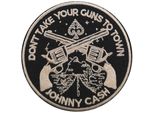 Johnny Cash - Taglia Standard - Toppa "Don't Take Your Guns"" - Cotone RO4629 (Taglia Unica) (Nero/Beige)"