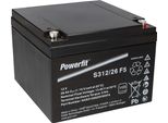 Exide Powerfit Bleiakku Agm 12V 26Ah S312/26 F5