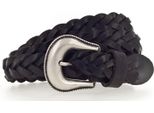 Mustang Pelle Cintura Braided Leather Belt W110 Black Nero