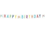 Amscan - Coriandoli - Striscione 30° Compleanno - Carta SG22650 (Taglia Unica) (Multicam)