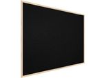 Bacheca In Sughero Nero (Cornice In Legno) 60X40 Cm